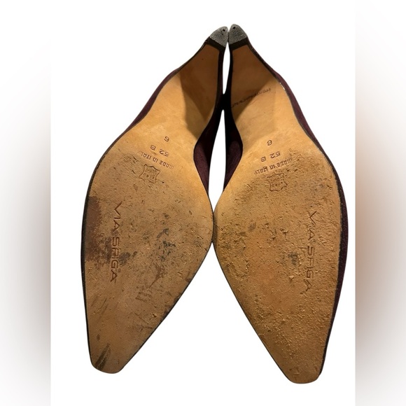 Via Spiga Plum Suede Classic Pumps – Size 6 - Picture 6 of 6